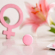 Compressa rosa con simbolo femminile, immagine rappresentativa dei farmaci per i disturbi della sessualità femminile.